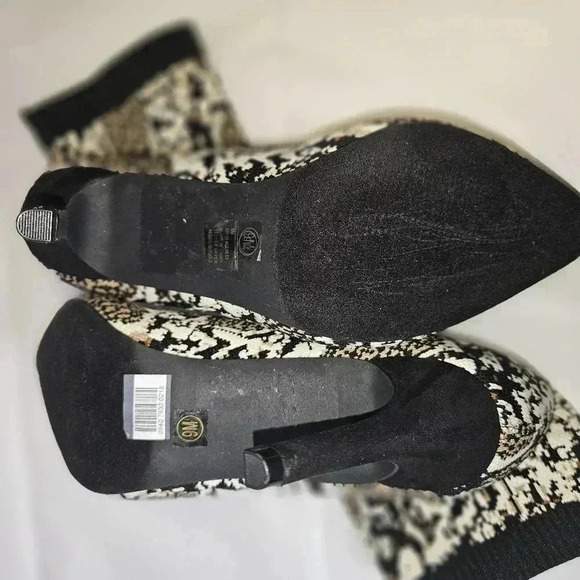 Mia Ankle Boots, McKinney Beige Multi  Sock  Boot - Picture 4 of 13